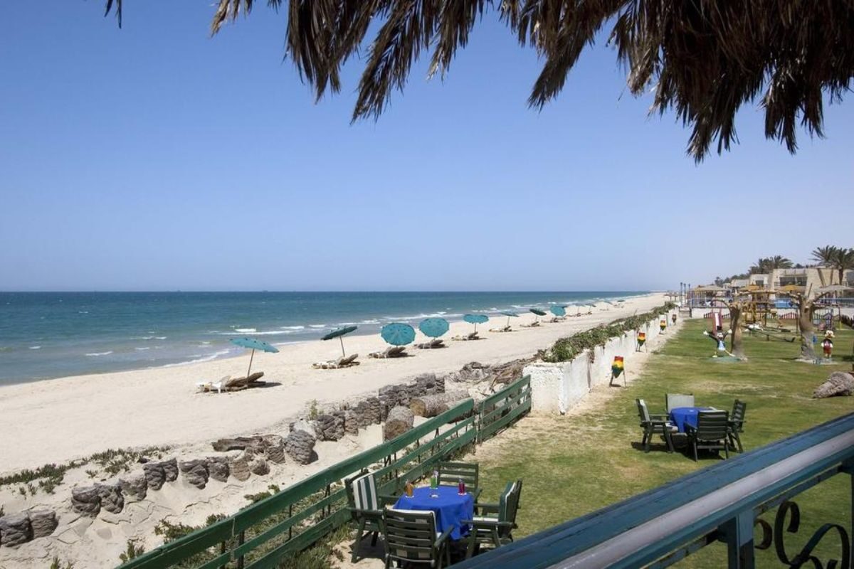 Beautiful Mediterranean coastline and sandy beaches of Al Arish Egypt