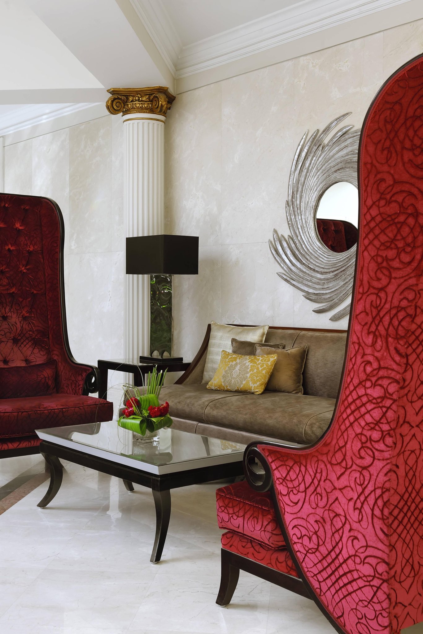 Cairo Marriott Hotel and Casino with a luxurious pool area and lush garden surroundings