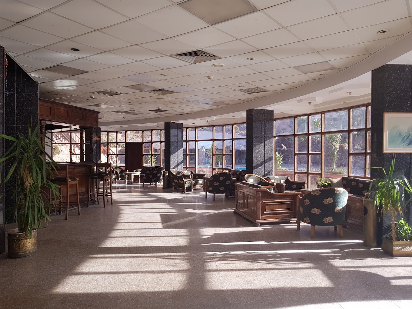 Catherine Plaza Hotel lobby with comfortable seating and elegant decor